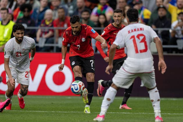 Egypt v Iran - FIFA World Cup, WM, Weltmeisterschaft, Fussball 2026 - Group G SEATTLE, USA - JUNE 26: Trezeguet (7) of Egypt in action during the 2026 FIFA World Cup First Stage Group G match between Egypt and IR Iran at Lumen Field (Seattle Stadium) in Seattle, Washington, United States on June 26, 2026. Samah Zidan Anadolu Washington United States. Editorial use only. Please get in touch for any other usage.  Copyright: x2026xAnadoluxSamahxZidanx