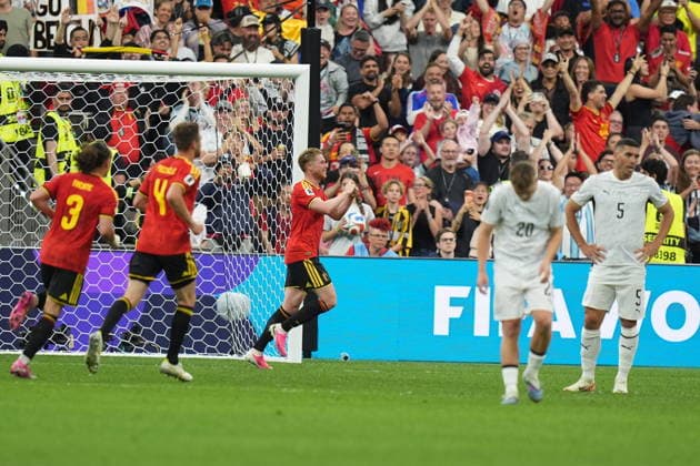 New Zealand v Belgium - FIFA World Cup, WM, Weltmeisterschaft, Fussball 2026 - Group G VANCOUVER, CANADA - JUNE 26: Kevin de Bruyne of Belgium celebrates after scoring a goal during the 2026 FIFA World Cup First Stage Group G match between New Zealand and Belgium at BC Place (Vancouver Stadium) in Vancouver, British Columbia, Canada on June 26, 2026. Ercin Erturk Anadolu British Columbia Canada. Editorial use only. Please get in touch for any other usage.  Copyright: x2026xAnadoluxErcinxErturkx
