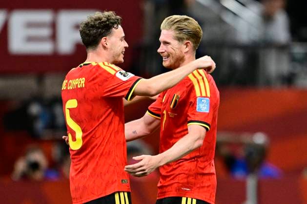 New Zealand vs Belgium - FIFA World Cup, WM, Weltmeisterschaft, Fussball 2026 VANCOUVER, CANADA - JUNE 26 : De Bruyne Kevin forward of Belgium celebrating scoring a goal (3-0) during the FIFA World Cup 2026 Group G match between New Zealand and Belgium at the BC Place Stadium on June 26, 2026 in Vancouver, Canada, 26 06 2026 Vancouver Canada  Copyright: xJanxDexMeuleneirx