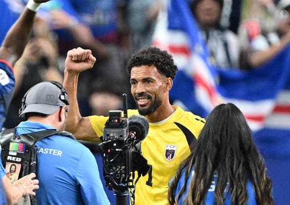 (260627) -- HOUSTON, June 27, 2026 -- Vozinha, goalkeeper of Cabo Verde, gestures after the group H match between Cabo Verde and Saudi Arabia at the 2026 FIFA World Cup, WM, Weltmeisterschaft, Fussball at Houston Stadium in Houston, the United States, June 26, 2026. ) (SP)U.S.-HOUSTON-FOOTBALL-FIFA WORLD CUP-GROUP H-CPV VS KSA XiaoxYijiu 