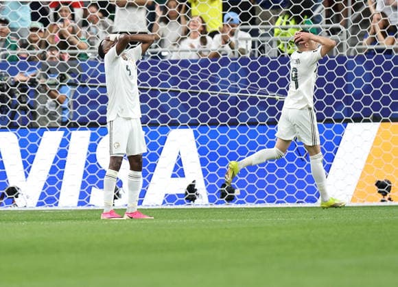 (260627) -- HOUSTON, June 27, 2026 -- Players of Saudi Arabia react during the group H match between Cabo Verde and Saudi Arabia at the 2026 FIFA World Cup, WM, Weltmeisterschaft, Fussball at Houston Stadium in Houston, the United States, June 26, 2026. ) (SP)U.S.-HOUSTON-FOOTBALL-FIFA WORLD CUP-GROUP H-CPV VS KSA LixMing 