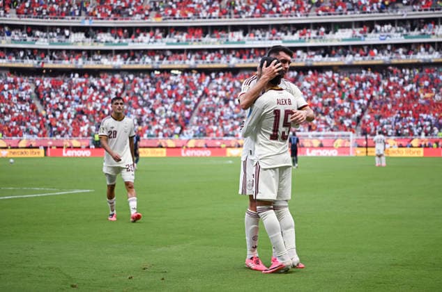 (260627) -- GUADALAJARA, June 27, 2026 -- Alex Baena (No. 15) of Spain celebrates his goal during the group H match between Uruguay and Spain at the 2026 FIFA World Cup, WM, Weltmeisterschaft, Fussball at Guadalajara Stadium in Guadalajara, Mexico, June 26, 2026. ) (SP)MEXICO-GUADALAJARA-FOOTBALL-FIFA WORLD CUP-GROUP H-URU VS ESP LixMuzi 