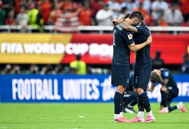 (260627) -- GUADALAJARA, June 27, 2026 -- Players of Uruguay react after the group H match between Uruguay and Spain at the 2026 FIFA World Cup, WM, Weltmeisterschaft, Fussball at Guadalajara Stadium in Guadalajara, Mexico, June 26, 2026. ) (SP)MEXICO-GUADALAJARA-FOOTBALL-FIFA WORLD CUP-GROUP H-URU VS ESP LixMuzi 