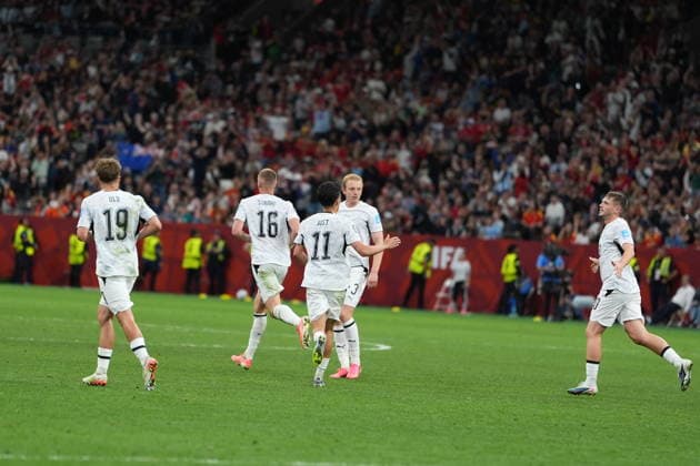 New Zealand v Belgium - FIFA World Cup, WM, Weltmeisterschaft, Fussball 2026 - Group G VANCOUVER, CANADA - JUNE 26: Eli Just (11) of New Zealand celebrates after scoring a goal during the 2026 FIFA World Cup First Stage Group G match between New Zealand and Belgium at BC Place (Vancouver Stadium) in Vancouver, British Columbia, Canada on June 26, 2026. Ercin Erturk Anadolu British Columbia Canada. Editorial use only. Please get in touch for any other usage.  Copyright: x2026xAnadoluxErcinxErturkx