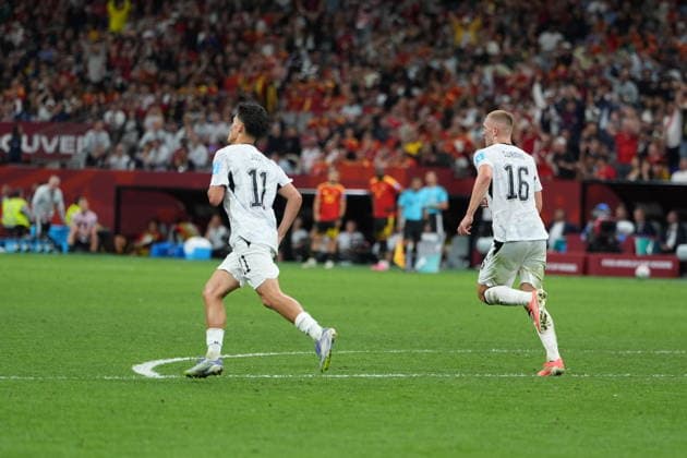 New Zealand v Belgium - FIFA World Cup, WM, Weltmeisterschaft, Fussball 2026 - Group G VANCOUVER, CANADA - JUNE 26: Eli Just (11) of New Zealand celebrates after scoring a goal during the 2026 FIFA World Cup First Stage Group G match between New Zealand and Belgium at BC Place (Vancouver Stadium) in Vancouver, British Columbia, Canada on June 26, 2026. Ercin Erturk Anadolu British Columbia Canada. Editorial use only. Please get in touch for any other usage.  Copyright: x2026xAnadoluxErcinxErturkx