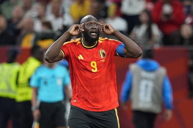 New Zealand v Belgium - FIFA World Cup, WM, Weltmeisterschaft, Fussball 2026 - Group G VANCOUVER, CANADA - JUNE 26: Romelu Lukaku of Belgium celebrates after scoring a goal during the 2026 FIFA World Cup First Stage Group G match between New Zealand and Belgium at BC Place (Vancouver Stadium) in Vancouver, British Columbia, Canada on June 26, 2026. Ercin Erturk Anadolu British Columbia Canada. Editorial use only. Please get in touch for any other usage.  Copyright: x2026xAnadoluxErcinxErturkx
