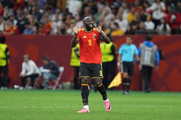 New Zealand v Belgium - FIFA World Cup, WM, Weltmeisterschaft, Fussball 2026 - Group G VANCOUVER, CANADA - JUNE 26: Romelu Lukaku of Belgium celebrates after scoring a goal during the 2026 FIFA World Cup First Stage Group G match between New Zealand and Belgium at BC Place (Vancouver Stadium) in Vancouver, British Columbia, Canada on June 26, 2026. Ercin Erturk Anadolu British Columbia Canada. Editorial use only. Please get in touch for any other usage.  Copyright: x2026xAnadoluxErcinxErturkx