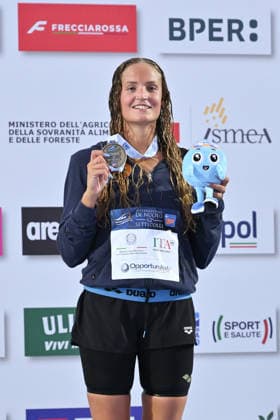 IPA86115039 - SBARAGLI Azzurra wins the bronze medal in the women s 1500M freestyle on the first day of the 62nd Settecolli International Swimming Trophy at the Foro Italico in Rome on June 26, 2026.  Copyright: xDomenicoxCippitelli IPAxSportx xx 86115039