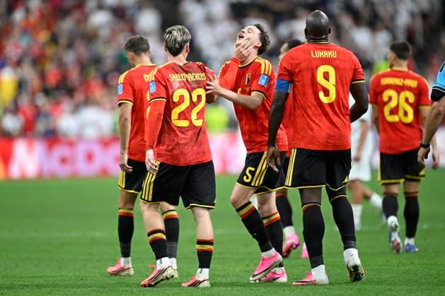 New Zealand vs Belgium - FIFA World Cup, WM, Weltmeisterschaft, Fussball 2026 VANCOUVER, CANADA - JUNE 26 : Saelemaekers Alexis midfielder of Belgium celebrating scoring a goal (5-1) during the FIFA World Cup 2026 Group G match between New Zealand and Belgium at the BC Place Stadium on June 26, 2026 in Vancouver, Canada, 26 06 2026 Vancouver Canada  Copyright: xNicoxVereeckenx