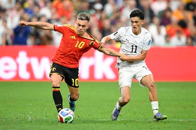New Zealand vs Belgium - FIFA World Cup, WM, Weltmeisterschaft, Fussball 2026 VANCOUVER, CANADA - JUNE 26 : Trossard Leandro forward of Belgium in action during the FIFA World Cup 2026 Group G match between New Zealand and Belgium at the BC Place Stadium on June 26, 2026 in Vancouver, Canada, 26 06 2026 Vancouver Canada  Copyright: xNicoxVereeckenx