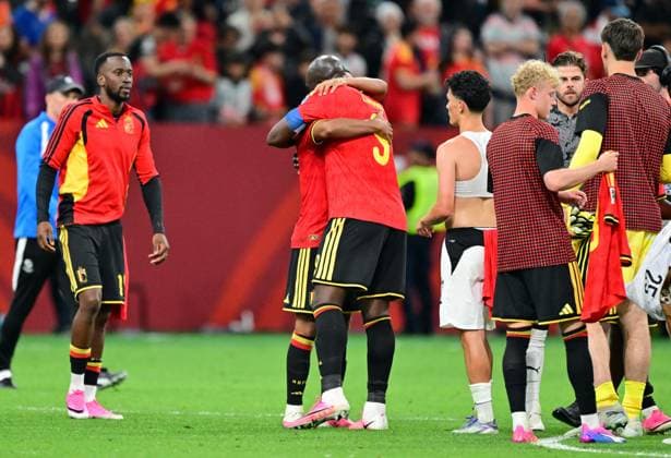 Belgium s Romelu Lukaku celebrates after winning a soccer game between Belgian national team, Nationalteam Red Devils and New Zealand, on Friday 26 June 2026, at the BC Place Vancouver stadium in Vancouver, Canada, the third game in the group stage of the FIFA World Cup, WM, Weltmeisterschaft, Fussball 2026. The Diables Rouges - Rode Duivels were drawn into Group G. DIRKxWAEM  x179498320x