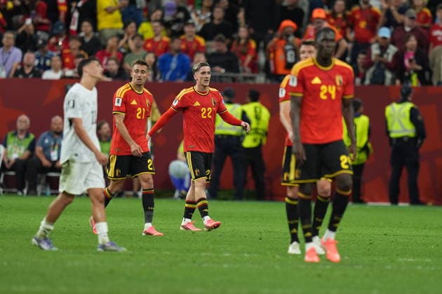 New Zealand v Belgium - FIFA World Cup, WM, Weltmeisterschaft, Fussball 2026 - Group G VANCOUVER, CANADA - JUNE 26: Alexis Saelemaekers (22) of Belgium celebrates after scoring a goal during the 2026 FIFA World Cup First Stage Group G match between New Zealand and Belgium at BC Place (Vancouver Stadium) in Vancouver, British Columbia, Canada on June 26, 2026. Ercin Erturk Anadolu British Columbia Canada. Editorial use only. Please get in touch for any other usage.  Copyright: x2026xAnadoluxErcinxErturkx