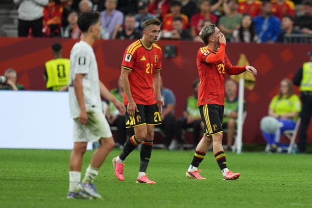 New Zealand v Belgium - FIFA World Cup, WM, Weltmeisterschaft, Fussball 2026 - Group G VANCOUVER, CANADA - JUNE 26: Alexis Saelemaekers (22) of Belgium celebrates after scoring a goal during the 2026 FIFA World Cup First Stage Group G match between New Zealand and Belgium at BC Place (Vancouver Stadium) in Vancouver, British Columbia, Canada on June 26, 2026. Ercin Erturk Anadolu British Columbia Canada. Editorial use only. Please get in touch for any other usage.  Copyright: x2026xAnadoluxErcinxErturkx