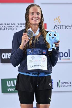 IPA86115115 - SBARAGLI Azzurra wins the bronze medal in the women s 1500M freestyle on the first day of the 62nd Settecolli International Swimming Trophy at the Foro Italico in Rome on June 26, 2026.  Copyright: xDomenicoxCippitelli IPAxSportx xx 86115115