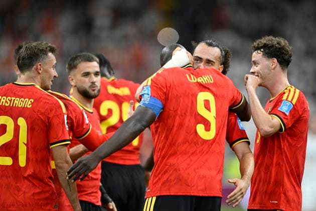 New Zealand vs Belgium - FIFA World Cup, WM, Weltmeisterschaft, Fussball 2026 VANCOUVER, CANADA - JUNE 26 : Lukaku Romelu forward of Belgium celebrating scoring a goal during the FIFA World Cup 2026 Group G match between New Zealand and Belgium at the BC Place Stadium on June 26, 2026 in Vancouver, Canada, 26 06 2026 Vancouver Canada  Copyright: xNicoxVereeckenx