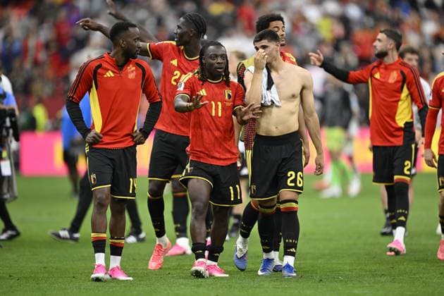 New Zealand vs Belgium - FIFA World Cup, WM, Weltmeisterschaft, Fussball 2026 VANCOUVER, CANADA - JUNE 26 : Fernandez-Pardo Matias forward of Belgium, Doku Jeremy forward of Belgium during the FIFA World Cup 2026 Group G match between New Zealand and Belgium at the BC Place Stadium on June 26, 2026 in Vancouver, Canada, 26 06 2026 Vancouver Canada  Copyright: xNicoxVereeckenx