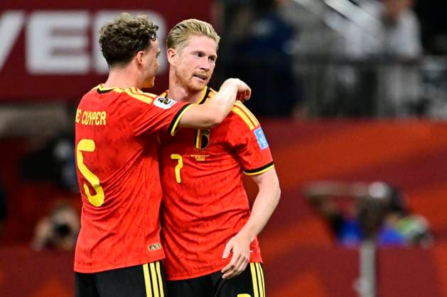 New Zealand vs Belgium - FIFA World Cup, WM, Weltmeisterschaft, Fussball 2026 VANCOUVER, CANADA - JUNE 26 : De Bruyne Kevin forward of Belgium celebrating scoring a goal during the FIFA World Cup 2026 Group G match between New Zealand and Belgium at the BC Place Stadium on June 26, 2026 in Vancouver, Canada, 26 06 2026 Vancouver Canada  Copyright: xJanxDexMeuleneirx