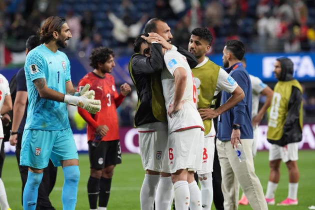Iranian players react at the end of a Group G match at the 2026 FIFA World Cup, WM, Weltmeisterschaft, Fussball between Egypt and Iran at Lumen Field in Seattle, United States, 26 June 2026. FIFA World Cup 2026 - Group G - Egypt vs Iran !ACHTUNG: NUR REDAKTIONELLE NUTZUNG!  Copyright: xOmarxAlonsox AME5103 20260627-55020725238_1