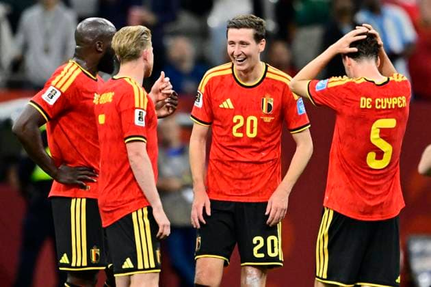 New Zealand vs Belgium - FIFA World Cup, WM, Weltmeisterschaft, Fussball 2026 VANCOUVER, CANADA - JUNE 26 : Lukaku Romelu forward of Belgium, De Bruyne Kevin forward of Belgium and Vanaken Hans midfielder of Belgium during the FIFA World Cup 2026 Group G match between New Zealand and Belgium at the BC Place Stadium on June 26, 2026 in Vancouver, Canada, 26 06 2026 Vancouver Canada  Copyright: xJanxDexMeuleneirx
