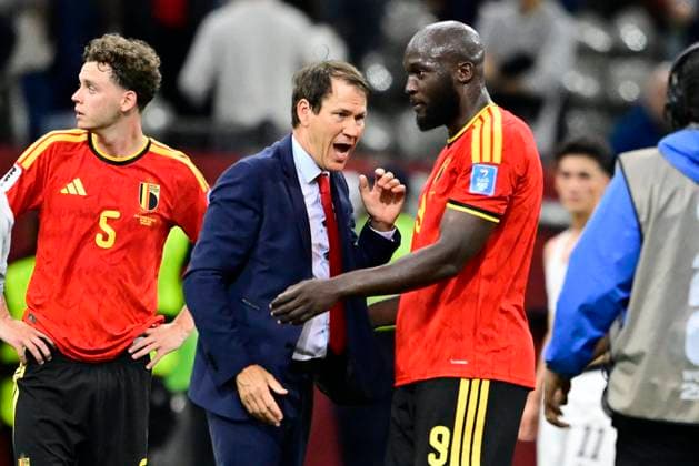 New Zealand vs Belgium - FIFA World Cup, WM, Weltmeisterschaft, Fussball 2026 VANCOUVER, CANADA - JUNE 26 : Garcia Rudi head coach of Belgium and Lukaku Romelu forward of Belgium celebrate the win during the FIFA World Cup 2026 Group G match between New Zealand and Belgium at the BC Place Stadium on June 26, 2026 in Vancouver, Canada, 26 06 2026 Vancouver Canada  Copyright: xJanxDexMeuleneirx