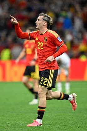 New Zealand vs Belgium - FIFA World Cup, WM, Weltmeisterschaft, Fussball 2026 VANCOUVER, CANADA - JUNE 26 : Saelemaekers Alexis midfielder of Belgium pictured during the FIFA World Cup 2026 Group G match between New Zealand and Belgium at the BC Place Stadium on June 26, 2026 in Vancouver, Canada, 26 06 2026 Vancouver Canada  Copyright: xNicoxVereeckenx