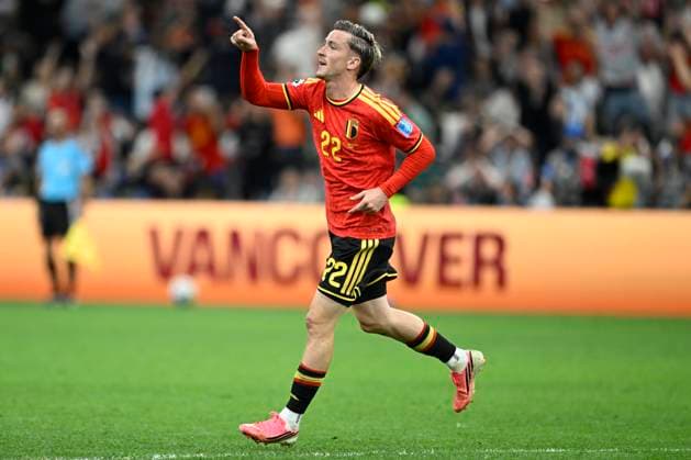 New Zealand vs Belgium - FIFA World Cup, WM, Weltmeisterschaft, Fussball 2026 VANCOUVER, CANADA - JUNE 26 : Saelemaekers Alexis midfielder of Belgium pictured during the FIFA World Cup 2026 Group G match between New Zealand and Belgium at the BC Place Stadium on June 26, 2026 in Vancouver, Canada, 26 06 2026 Vancouver Canada  Copyright: xNicoxVereeckenx