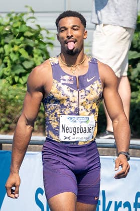 Leo Neugebauer (GER, VfB Stuttgart) ist froh ueber seine Zeit. Stadtwerke Ratingen Mehrkampfmeeting 2026, Leichtathletik, 27. u. 28.06.2026 Stadtwerke Ratingen Mehrkampfmeeting 2026, Leichtathletik, 27. u. 28.06.2026 Ratingen *** Leo Neugebauer (GER), VfB Stuttgart, is happy about his time at the 2026 Stadtwerke Ratingen Combined Events Meeting, Track and Field, June 27 and 28, 2026; 2026 Stadtwerke Ratingen Combined Events Meeting, Track and Field, June 27 and 28, 2026, Ratingen Copyright: xEibner-Pressefoto ThomasxHaeslerx EP_THR
