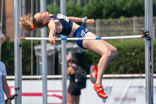Leonie Cambours (FRA) beim Hochsprung. Stadtwerke Ratingen Mehrkampfmeeting 2026, Leichtathletik, 27. u. 28.06.2026 Stadtwerke Ratingen Mehrkampfmeeting 2026, Leichtathletik, 27. u. 28.06.2026 Ratingen *** Leonie Cambours (FRA) in the high jump at the 2026 Stadtwerke Ratingen Combined Events Meet, Track and Field, June 27 and 28, 2026 Stadtwerke Ratingen Combined Events Meet 2026, Track and Field, June 27 and 28, 2026, Ratingen Copyright: xEibner-Pressefoto ThomasxHaeslerx EP_THR
