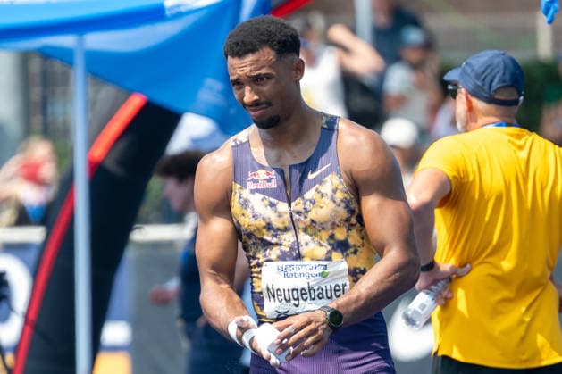 Leo Neugebauer (GER, VfB Stuttgart) trifft die Vorbereitungen fuer das Kugelstossen. Stadtwerke Ratingen Mehrkampfmeeting 2026, Leichtathletik, 27. u. 28.06.2026 Stadtwerke Ratingen Mehrkampfmeeting 2026, Leichtathletik, 27. u. 28.06.2026 Ratingen *** Leo Neugebauer (GER), VfB Stuttgart, is preparing for the shot put event at the 2026 Stadtwerke Ratingen Multi-Event Meet, Track and Field, June 27 and 28, 2026 Stadtwerke Ratingen Combined Events Meet 2026, Track and Field, June 27 and 28, 2026 Ratingen Copyright: xEibner-Pressefoto ThomasxHaeslerx EP_THR