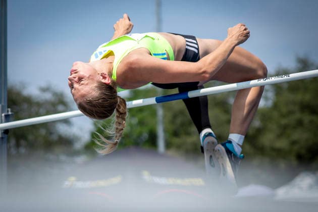 RATINGEN, GERMANY - JUNE 27, 2026 : Marijke Esselink (NED Netherlands) competing in the heptathlon’s high jump during the Multisport Event at Stadion Ratingen on June 27, 2026 in Ratingen, Germany. Nordrhein-Westfalen Germany Copyright: xAxelxKohringx
