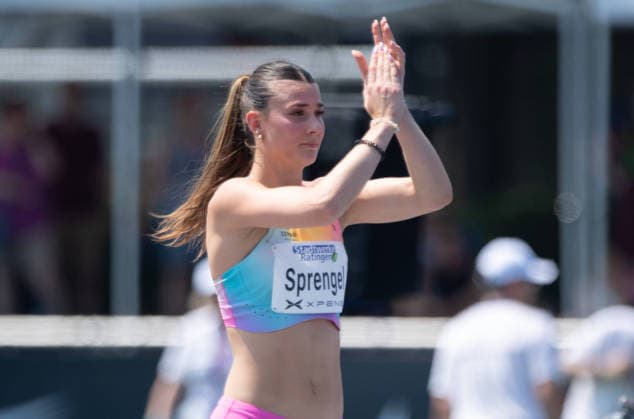 Sandrina SPRENGEL, GER, Aktion Hochsprung, Ratingen am 27.06.2026 Leichtathletik Stadtwerke Ratingen Mehrkampf-Meeting, vom 27.06.- 28.05.2026 in Ratingen Deutschland. Â *** Sandrina SPRENGEL, GER, High Jump, Ratingen on June 27, 2026, Track and Field Stadtwerke Ratingen Combined Events Meeting, held from May 28 to June 27, 2026, in Ratingen, Germany Â