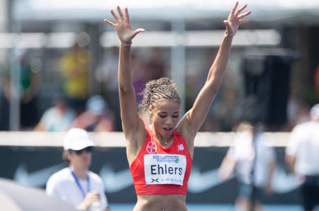 Anna-Elisabeth EHLERS, GER, Aktion Hochsprung, Jubel, jubeln, Freude, cheers, Ratingen am 27.06.2026 Leichtathletik Stadtwerke Ratingen Mehrkampf-Meeting, vom 27.06.- 28.05.2026 in Ratingen Deutschland. Â *** Anna Elisabeth EHLERS, GER, high jump, celebration, cheering, joy, cheers, Ratingen on June 27, 2026, Track and Field Stadtwerke Ratingen Combined Events Meeting, held from May 28 to June 27, 2026, in Ratingen, Germany Â