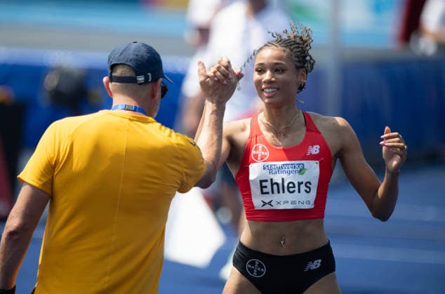 Anna-Elisabeth EHLERS, GER, Aktion Hochsprung, Jubel, jubeln, Freude, cheers, Ratingen am 27.06.2026 Leichtathletik Stadtwerke Ratingen Mehrkampf-Meeting, vom 27.06.- 28.05.2026 in Ratingen Deutschland. Â *** Anna Elisabeth EHLERS, GER, high jump, celebration, cheering, joy, cheers, Ratingen on June 27, 2026, Track and Field Stadtwerke Ratingen Combined Events Meeting, held from May 28 to June 27, 2026, in Ratingen, Germany Â