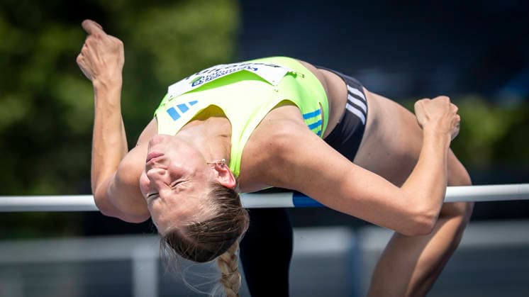 RATINGEN, GERMANY - JUNE 27, 2026 : Marijke Esselink (NED Netherlands) competing during heptathlon’s high jump the Multisport Event at Stadion Ratingen on June 27, 2026 in Ratingen, Germany. Nordrhein-Westfalen Germany Copyright: xAxelxKohringx