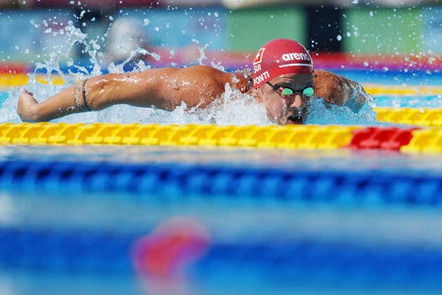 Noe Ponti from Switzerland at the 62 th Trofeo Settecolli at Foro Italico in Rome, Italy Saturday, June 27, 2026. - swimming .  Copyright: xGianxMattiaxD Alberto LaPressex