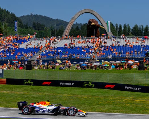 MOTORSPORTS, FORMULA 1 - GP of Austria 2026 SPIELBERG,AUSTRIA,27.JUN.26 - MOTORSPORTS, FORMULA 1 - Grand Prix of Austria, Red Bull Ring, practice and qualifying. Image shows Arvid Lindblad (GBR Racing Bulls).  GEPAxpictures xGabrielxLopez