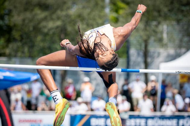 RATINGEN, GERMANY - JUNE 27, 2026 : Nafissatou Thiam (BEL Belgium) competes during heptathlon’s high jump the Multisport Event at Stadion Ratingen on June 27, 2026 in Ratingen, Germany. Nordrhein-Westfalen Germany Copyright: xAxelxKohringx