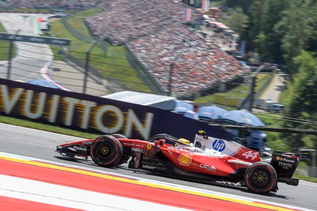 June 27, 2026, Spielberg, Styria, Austria: Lewis HAMILTON (GBR) driving for Ferrari at turn 3 during Free practice session 3 of the 2026 Lenovo Austrian GP at Red Bull Ring in Spielberg (Styria, Austria), 8th round of the 2026 FIA F1 World Championship, WM, Weltmeisterschaft .Credit: ZUMA Press F1 2026: Lenovo Austrian GP: FP3  - ZUMAr158 20260627_aap_r158_006 Copyright: xRiccardoxRighettix