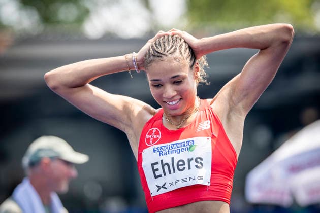 RATINGEN, GERMANY - JUNE 27, 2026 : Anna-Elisabeth Ehlers (GER Germany) reacts during the heptathlon’s high jump of the Multisport Event at Stadion Ratingen on June 27, 2026 in Ratingen, Germany. Nordrhein-Westfalen Germany Copyright: xAxelxKohringx