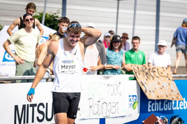 RATINGEN, GERMANY - JUNE 27, 2026 : Marcel Meyer (GER Germany) during high jump competing during the Multisport Event at Stadion Ratingen on June 27, 2026 in Ratingen, Germany. Nordrhein-Westfalen Germany Copyright: xLeahxKohringx