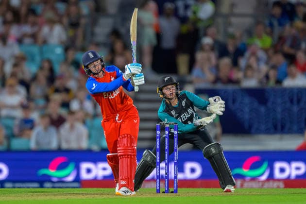 LONDON, ENGLAND JUNE 27 - Danni Wyatt-Hodge of England during the ICC Women s T20 World Cup game between England Women and New Zealand Women at Kia Oval on June 27, 2026 in London , England . (Photo by Keeran Marquis Sports Press Photo)  Copyright: xKeeranxMarquis SPPx Sportspressphoto_SPR178396