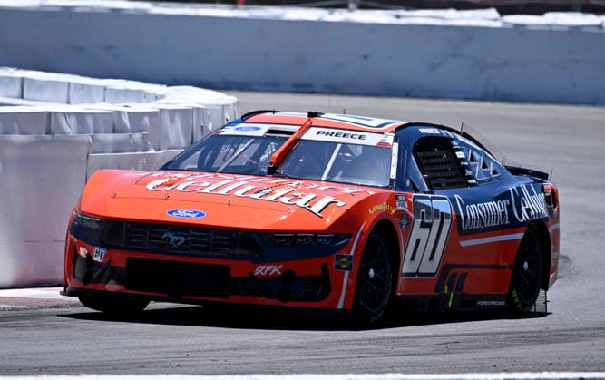 SONOMA, CA - JUNE 27: Ryan Preece ( 60 RFK Racing Consumer Cellular Ford) races through turn 11 during practice for the NASCAR, Motorsport, USA Cup Series Toyota Save Mart 350 on June 27, 2026, at Sonoma Raceway in Sonoma, CA. (Photo by Will Lester Icon Sportswire) AUTO: JUN 27 NASCAR Cup Series Toyota Save Mart 350 EDITORIAL USE ONLY Icon26062711627