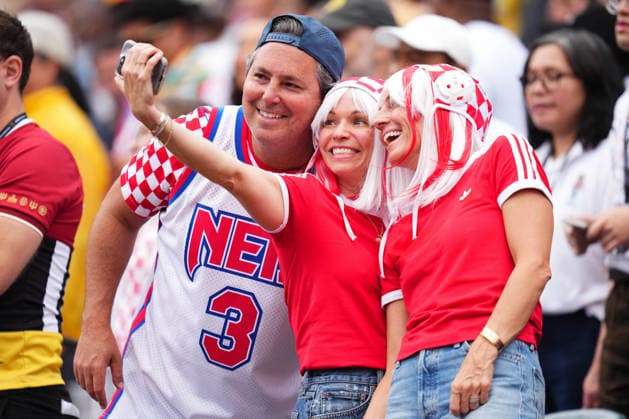 June 27, 2026: Fans prior to a FIFA World Cup, WM, Weltmeisterschaft, Fussball match between Croatia and Ghana at Philadelphia Stadium in Philadelphia, Pennsylvania. CSM FIFA World Cup 2026: Croatia Vs Ghana JUN 27  - ZUMAc04_ 20260627_zma_c04_396 Copyright: xKylexRoddenx