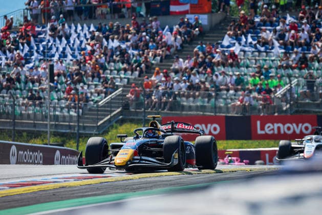 Spielberg, Österreich 26.-28. Juni 2026: Formel 1 - Großer Preis von Österreich - 2026 - Spielberg - Sonntag Formel 2 Haupt Rennen Im Bild: Nikola Tsolov (BUL) Rennsieger Red Bull Ring *** Spielberg, Austria, June 26–28, 2026; 2026 Formula 1 Austrian Grand Prix, Spielberg, Sunday, Formula 2 Main Race; Pictured: Nikola Tsolov (BUL), race winner at the Red Bull Ring Copyright: xFotostandx xFabianxWernerx-xSpeedpicturesx