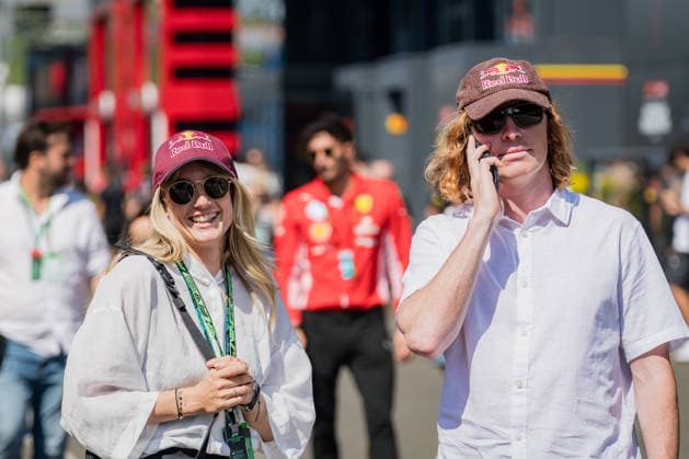MOTORSPORTS, FORMULA 1 - GP of Austria 2026 SPIELBERG,AUSTRIA,28.JUN.26 - MOTORSPORTS, FORMULA 1 - Grand Prix of Austria, Red Bull Ring. Image shows Anna Gasser and Clemens Millauer (AUT).  GEPAxpictures xMatthiasxTrinkl