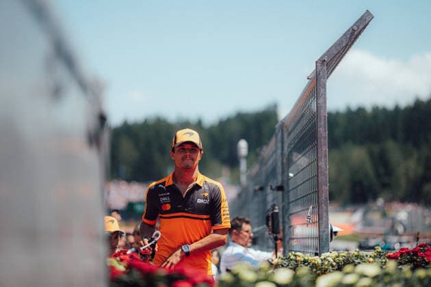 Formula 1 Lenovo Austrian Grand Prix 2026 Lando Norris (McLaren Formula 1 Team, 01 ) on Race Day at the Formula 1 Lenovo Austrian Grand Prix 2026 28 06 2026 Copyright: xTomxBaigentx
