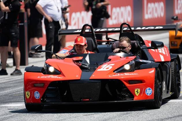 Charles Leclerc 16, Scuderia Ferrari HP, Fahrerparade,Rennen, Grosser Preis von Oesterreich, Motorsport, Herren, Formel 1, 28.06.2026 Spielberg Steiermark Austria *** Charles Leclerc 16, Scuderia Ferrari HP, Drivers Parade, Race, Austrian Grand Prix, Motorsports, Men, Formula 1, June 28, 2026, Spielberg, Styria, Austria Copyright: xkolbert-press MartinxWdziecznyx