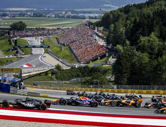 SPIELBERG - Max Verstappen (Red Bull Racing) goes through the corner in fifth place on the first lap of the Red Bull Ring race track during the Austrian Grand Prix. SEM VAN DER WAL ANP xVIxANPxSportx xxANPxIVx 562267997 originalFilename: 562267997.jpg