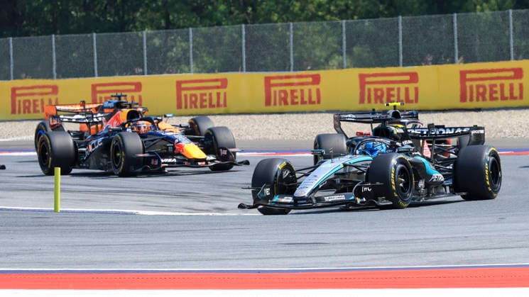 MOTORSPORTS, FORMULA 1 - GP of Austria 2026 SPIELBERG,AUSTRIA,28.JUN.26 - MOTORSPORTS, FORMULA 1 - Grand Prix of Austria, Red Bull Ring. Image shows George Russell (GBR Mercedes).  GEPAxpictures xMarioxBuehner-Wei