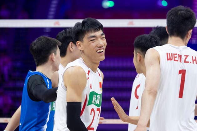 VNL China - Germany 28.06.2026 volleyball, Gliwice , Arena Pre Zero , Mens Volleyball Nations League 2026 FIVB VNL (siatkowka, Liga Narodow, Chiny - Niemcy ), game , match China - Germany image shows: Zhihong Xue photo Katarzyna Plewczynska Fotostyk Copyright: xKatarzynaxPlewczynskax 20260628KAPL6029
